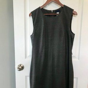 J. Crew Grey Suiting Shift Dress Size 10
